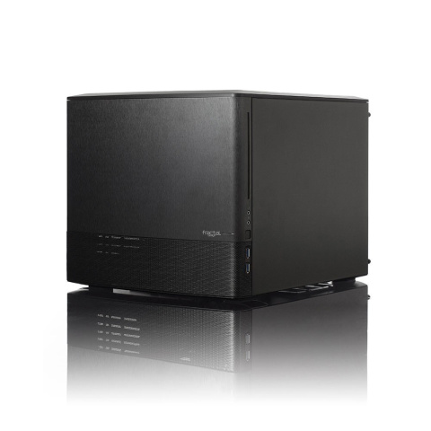 Fractal Design NODE 804 Side window, 2 - USB 3.0Audio in/outPower button with LED (Biały)HDD activity LED (Biały), Black, Power