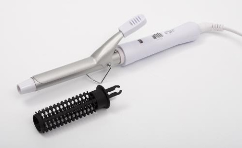 Hair Curling Iron Adler AD 2105 Ceramic heating system, Barrel diameter 19 mm, Number of heating levels 1, 25 W, Biały