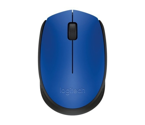 Logitech M171 Black, Blue, Yes, Wireless Mysz,