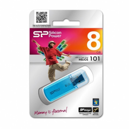 Silicon Power Helios 101 8 GB, USB 2.0, Blue