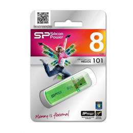 Silicon Power Helios 101 8 GB, USB 2.0, Green