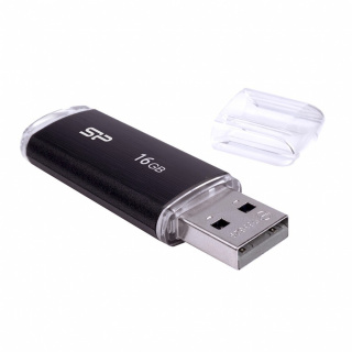 Pendrive Silicon Power Ultima U02 16 GB, USB 2.0, Black