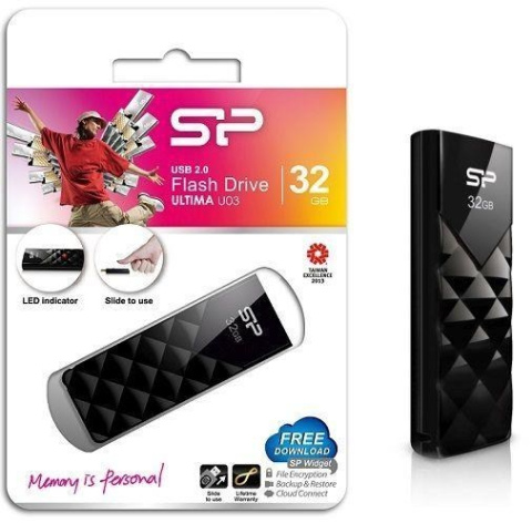 Silicon Power Ultima U03 32 GB, USB 2.0, Black