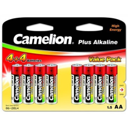 Baterie Camelion AA/LR6, Plus Alkaline, 8 pc(s)