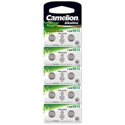Camelion AG13/LR44/357, Alkaline Buutoncell, 10 pc(s) Camelion AG13/LR44/357, Alkaline Buutoncell, 10 pc(s)