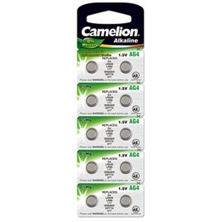 Baterie Camelion AG4/LR66/LR626/377, Alkaline Buttoncell, 10 pc(s)