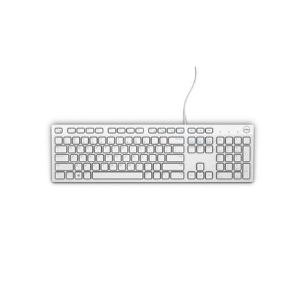 Dell KB216 Klawiatura, Klawiatura layout Qwerty, USB, Biały, English,