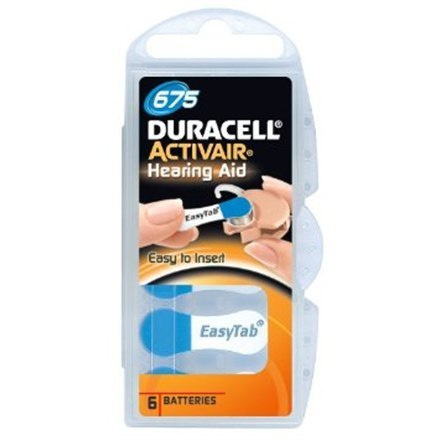 Baterie Duracell A675/DA675/ZL675, Zinc air cells, 6 pc(s)