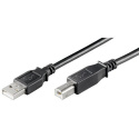 Goobay USB 2.0 Hi-Speed cable USB 2.0 male (type A), USB 2.0 male (type B), 3 m, Black