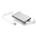 Kieszeń Icy Box-AC703-U3 Adapter cable with protective a cover for 2.5" SATA hard disks to USB 3.0, blue Access LED Raidsonic