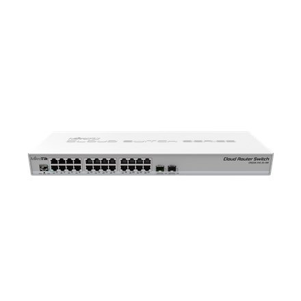 MikroTik Cloud Core Switch CRS326-24G-2S+RM Managed L3, Rack mountable, 1 Gbps (RJ-45) ports quantity 24, SFP+ ports quantity 2,