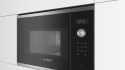 Kuchenka mikrofalowa Bosch Microwave Oven BFL524MS0 20 L, Retractable, Rotary knob, round, Touch Control 800W Black