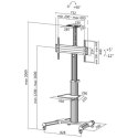 Logilink BP0025 TV stand cart, adjustable TV height, 37-70", max. 50 kg