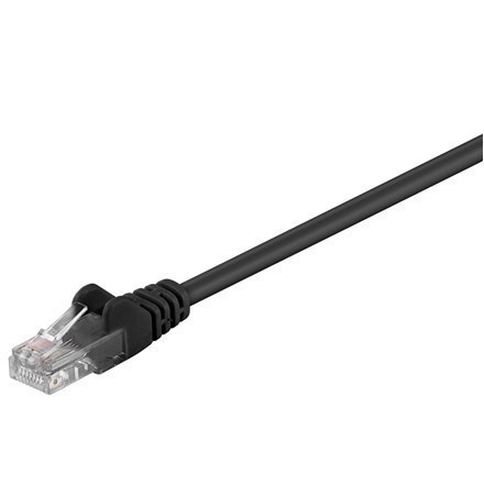 Goobay 68647 CAT 5e patch cable, U/UTP, black - CCA copper mixture Goobay 2 m