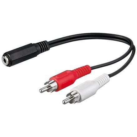 Przejściówka Goobay 50092 Audio cable adapter 3.5 mm do RCA