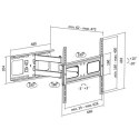 Logilink BP0028 TV Wall mount, 37"-70", tilt +10°-20°,swievel +-90°, 475mm