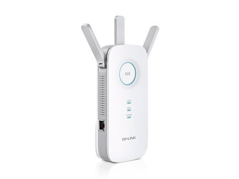 TP-LINK Extender RE450 802.11ac, 2.4GHz/5GHz, 450+1300 Mbit/s, 10/100/1000 Mbit/s, Ethernet LAN (RJ-45) ports 1, Antenna type 3