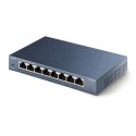 TP-LINK Switch TL-SG108 Unmanaged, Desktop, 1 Gbps (RJ-45) ports quantity 8, Power supply type External