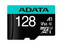 ADATA Premier Pro UHS-I U3 128 GB, micro SDXC, Flash memory class 10, with Adapter