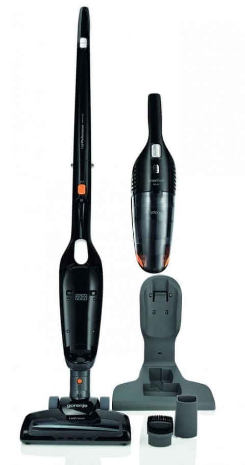 Gorenje Vacuum cleaner SVC144FBK Handstick 2in1, Black, 0.6 L, HEPA filtration system, Cordless, 14.4 V, 38 min