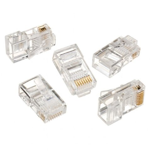 Cablexpert Modular plug 8P8C for solid LAN cable CAT5, UTP, 10 pcs. per bag