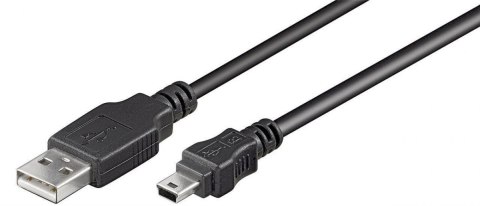 Goobay 50767 USB 2.0 Hi-Speed cable, black, 1.8 m