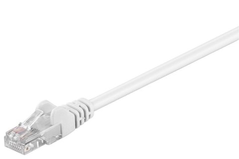 Goobay 68501 CAT 5e patch cable, U/UTP, white, 1 m