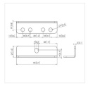 Vogels PFA 9126 Bracket kit for PFB 34xx, Silver