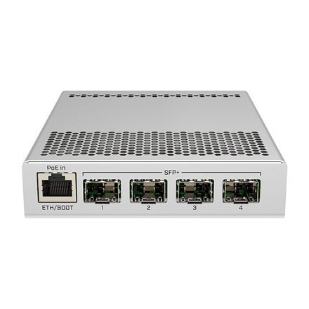 MikroTik Switch CRS305-1G-4S+IN PoE 802.3 af and PoE+ 802.3 at, Managed, Desktop, 1 Gbps (RJ-45) ports quantity 1, SFP+ ports qu