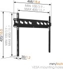 Vogels Wall mount, MA3000-A, Fixed, 32-55 ", Maximum weight (capacity) 60 kg, VESA 100-400 mm, Black