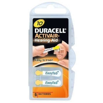 Baterie Duracell A10/DA10/ZL10, Zinc air cells, 6 pc(s)