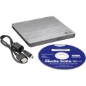 H.L Data Storage Ultra Slim Portable DVD-Writer GP60NS60 Interface USB 2.0, DVD±R/RW, CD read speed 24 x, CD write speed 24 x, S