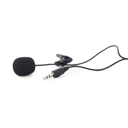 Gembird Clip-on 3.5 mm microphone, Black