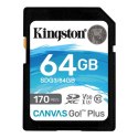 Kingston Canvas Go! Plus 64 GB, SD, Flash memory class 10