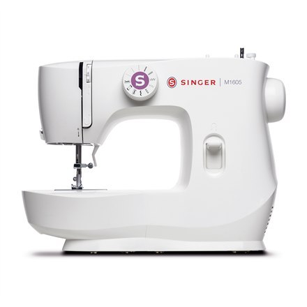 Singer Sewing Machine M1605 Number of stitches 6, Number of buttonholes 1, White