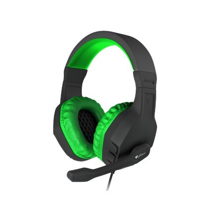 GENESIS ARGON 200 Gaming Headset, On-Ear, Wired, Microphone, Green