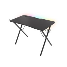 Genesis Holm 200 RGB Gaming Desk, Black