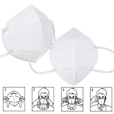 Sponge Respirator, disposable protective mask FFP2, 2 pcs. Sponge Respirator, disposable protective mask FFP2, 2 pcs.