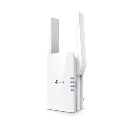 TP-LINK Extender RE505X 802.11ax, 2.4GHz/5GHz, 300+1200 Mbit/s, 10/100/1000 Mbit/s, Ethernet LAN (RJ-45) ports 1, Antenna type