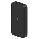 Xiaomi Redmi Fast Charge Power Bank 20000 mAh, Black, 18 W