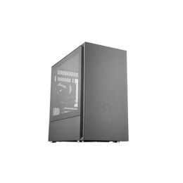 Cooler Master Silencio S400 with Steel side panel Black, Mini ITX, Micro ATX, Power supply included Yes