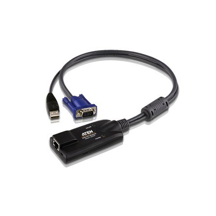 Aten USB VGA KVM Adapter 1 x RJ-45 Female, 1 x USB Male, 1 x HDB-15 Male