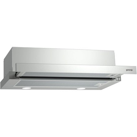 Gorenje Hood BHP523E10X Telescopic, Width 50 cm, 390 m³/h, Stainless steel, Energy efficiency class C, 72 dB, E, A, A