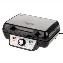 Camry Waffle Maker CR 3046 Belgium, Number of waffles 2, 1600 W, Black/Stainless Steel