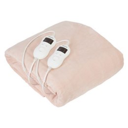 Camry Electric blanket CR 7424 Number of heating levels 8, Number of persons 2, Washable, Coral fleece, 2 x 60 W, Beige