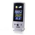 Mesko MS 1177 Weather station, White, Colorful Digital Display, Remote Sensor