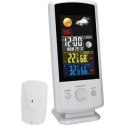 Mesko MS 1177 Weather station, White, Colorful Digital Display, Remote Sensor