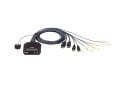 Aten USB DisplayPort Cable with Remote Port Selector CS22DP 2-Port KVM Switch