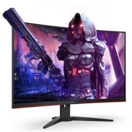 AOC Curved Gaming Monitor CQ32G2SE 31.5 ", VA, QHD, 2560 x 1440, 16:9, 1 ms, 250 cd/m², Black/Red