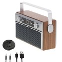 Camry Bluetooth Radio CR 1183 16 W, AUX in, Wooden